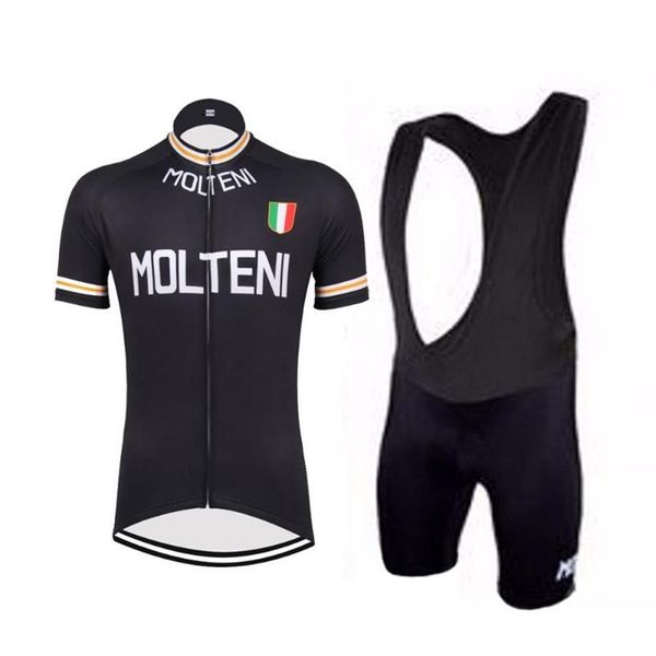 NEUE MOLTENI Radfahren Jersey Radfahren Sets Pro Bike Straße Berg Rennen Klassische Kurze Tops Trägerhose Atmungsaktive Gel Pad253v