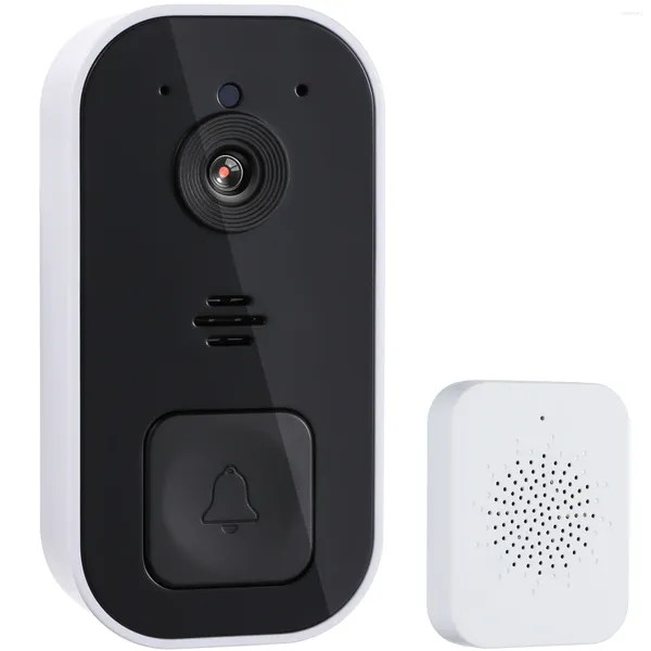 Campainhas Smart Wireless Video Campainha Two-Way Talk Powered Wide Angle Door Bell Câmera de segurança com chamada de carrilhão