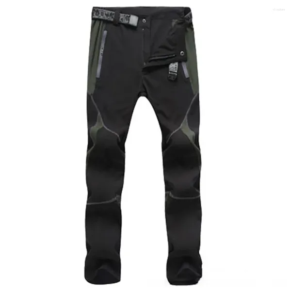 Pantaloni da uomo Moda Ultra sottili e traspiranti Cargo Zip Up Pantaloni ad asciugatura rapida Capispalla Escursionismo Sport Lavoro All'aperto Maschio