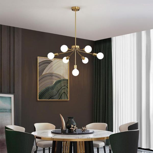 Pendelleuchten JMZM Nordic Chandelier Indoor Deckenleuchte LED Einstellbares Eisen Esszimmer Schlafzimmer Wohnzimmer Bar Küche