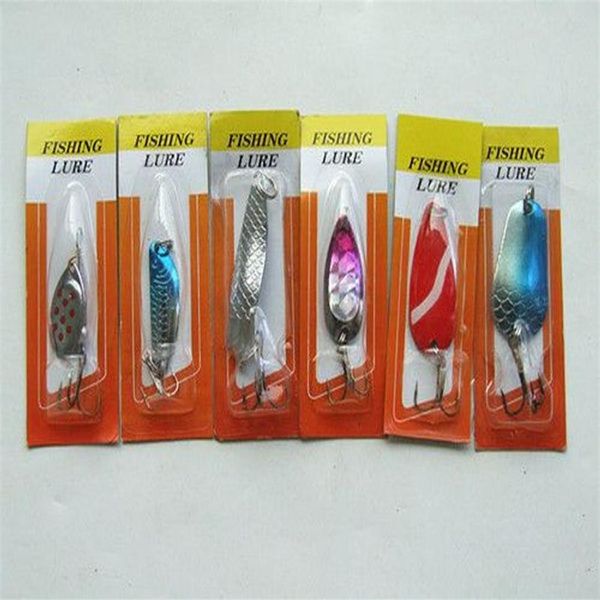 Vendendo 100pcs / lot-Trolling Spinner Spoon Isca Iscas De Pesca 3g 5g 7g Iscas Mistas2830