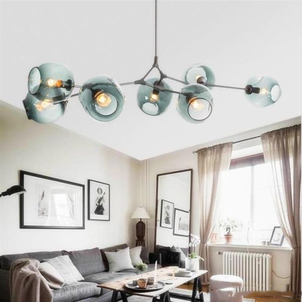 Pendelleuchten LED Glas Lindsey Adelman Kronleuchter Küche Magic Beans Tree Branch Suspension Hanging Light Fixtures1404816235T