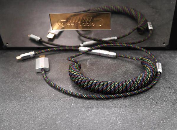 Cavi per computer Spot GeekCable Manuale meccanico puro Tastiera a spirale Modello di dati Matrice intrecciata Codice Nong 2