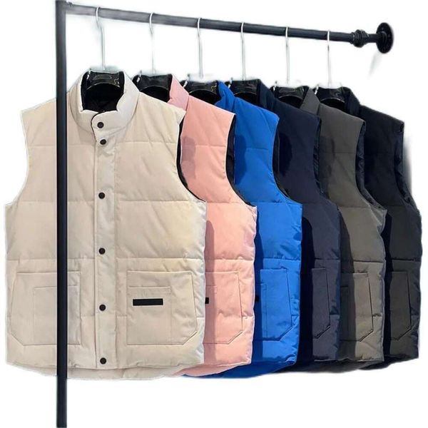 gilet firmati da uomo stile freestyle vera piuma d'oca invernale gilet moda gilet scaldino in tessuto impermeabile avanzato uomo donna gilet