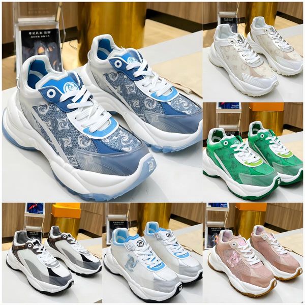 Sapatos de designer de luxo Run 55 Sneaker Men Women Casual Shoes Ruge Away Sneakers Plataforma Classic Outdoors Casual Fashion Running Shoes de treinamento