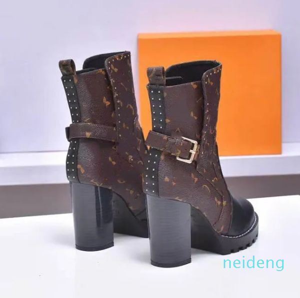 Designer-Stiefel, Silhouette, Stiefeletten, Absätze, Schuhe, Winter, Damen, Stickerei, Buchstaben, Absatz, Stoff, Lederstiefel, Aufdruck, Blumen, Hochzeit, Party, Schuhe, Top-Qualität