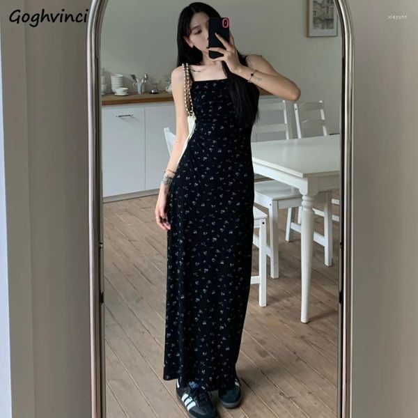 Vestidos casuais sem mangas mulheres impressão retro design elegante estilo coreano império simples verão midi vestidos elegante lazer senhoras sexy