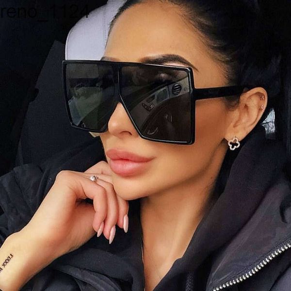 2024 heißer Verkauf Quadratischen Rahmen Übergroße Sonnenbrille Mode Benutzerdefinierte Frauen Große Luxus Trendy Großhandel Sonnenbrillen