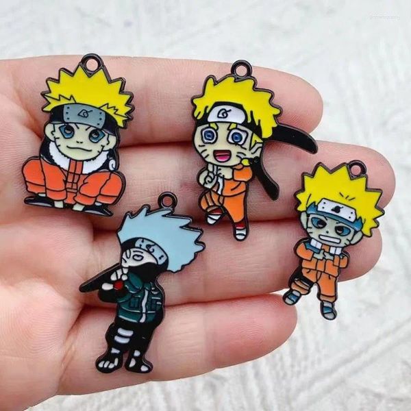 Charms 10 Stück Emaille Cartoon Figur Charm für Schmuckherstellung Bulk Anime Ohrring Anhänger Halskette Zubehör Diy Bastelbedarf