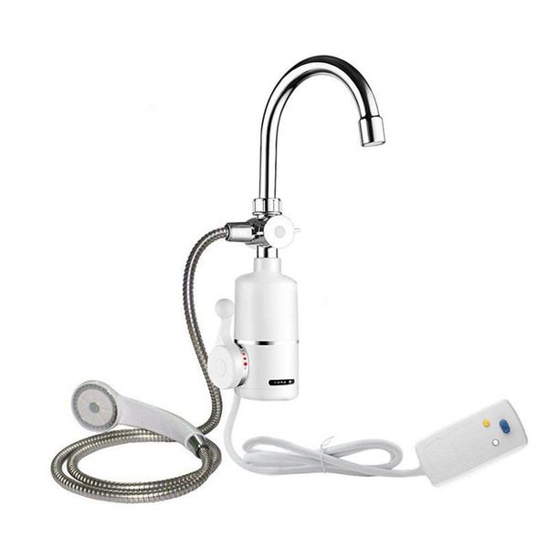 Scaldabagno senza serbatoio con rubinetto scaldabagno elettrico per bagno istantaneo da 2000 W con soffione doccia275z