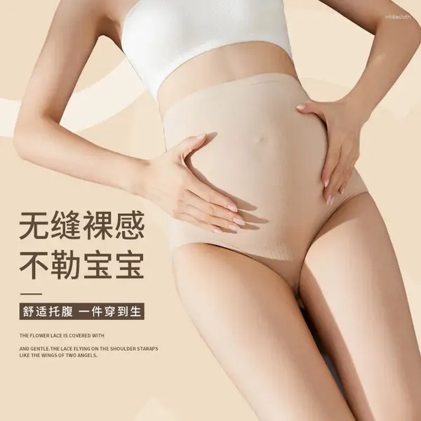 Mutande Intimo da donna incinta realizzato in puro cotone e cintura alta oversize traspirante e confortevole del peso di 200 libbre.
