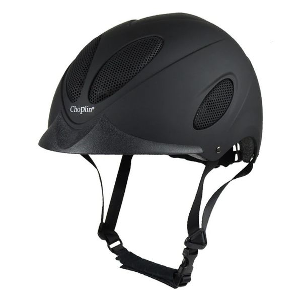 Cascos de equitación Casco de equitación ecuestre profesional Media cubierta negra Gorras de seguridad Equipo de carreras para hombres, mujeres y niños 231122