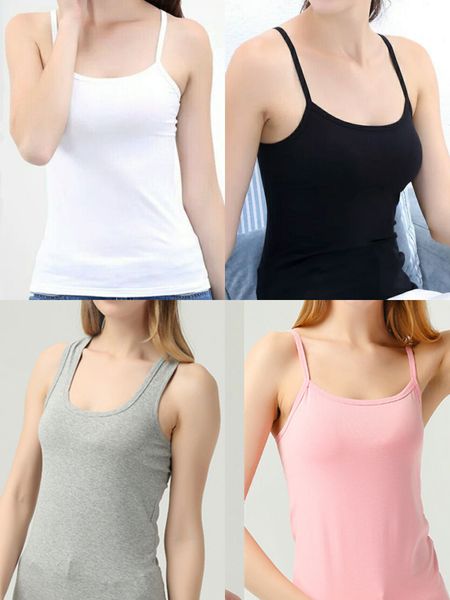 Kadın Tankları Mikro Modal Pamuk Tank Top Camis Şort Tasarımcı Tişörtleri Yoga Takım Örme Fitness Sports Sütyen Mini Femme Kırpma; Bayanlar Tees Tops