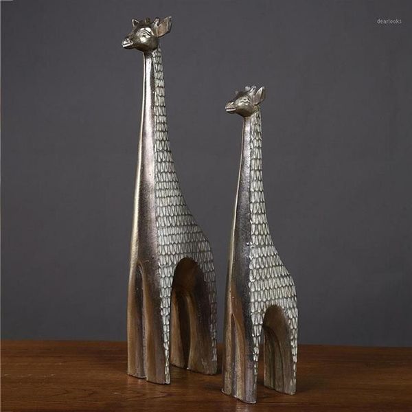 Kreative Giraffen-Dekoration, Freizeit, Innenbereich, Zuhause, Büro, Wohnzimmer, Dekoration, Kunsthandwerk, niedliche Retro-Tiere, Ornamente, Neujahrsgeschenke1261I