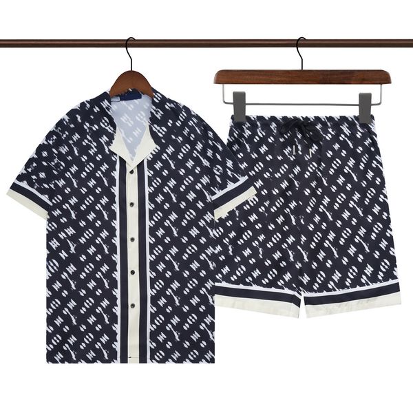 Дизайнерские мужские повседневные рубашки на гавайском стиле мужская рубашка с коротки