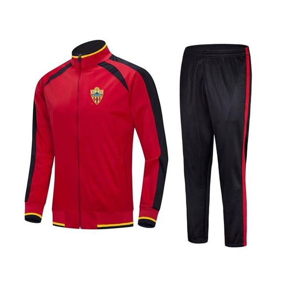 Union Deportiva Almeria Fatos de treino masculino adulto ao ar livre jogging terno jaqueta manga longa esportes futebol suit297b