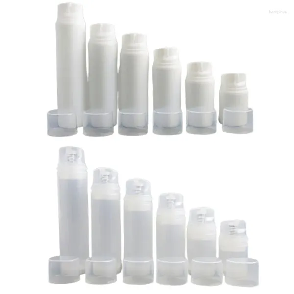 Vorratsflaschen 24 Stück leer, tragbar, klar, weiß, Airless-Spender, Lotionspumpe, Creme, 30 ml, 50 ml, 80 ml, 100 ml, 120 ml, 150 ml