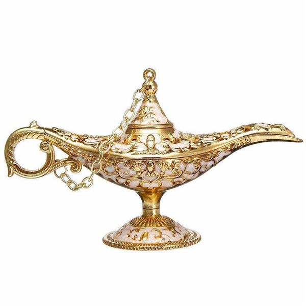 Aladdin-Lampe, traditionell, ausgehöhlt, Märchen-Magie, Aladdin-Lampe, Teekanne, Retro-Heimdekoration, Zubehör, X0710289S