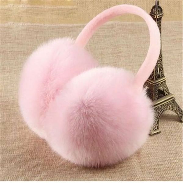 Ear Muffs 1 peça de mulheres inverno earmuffs fofo pelúcia cor sólida bonito quente macio confortável casual essencial para preservação de calor 231122