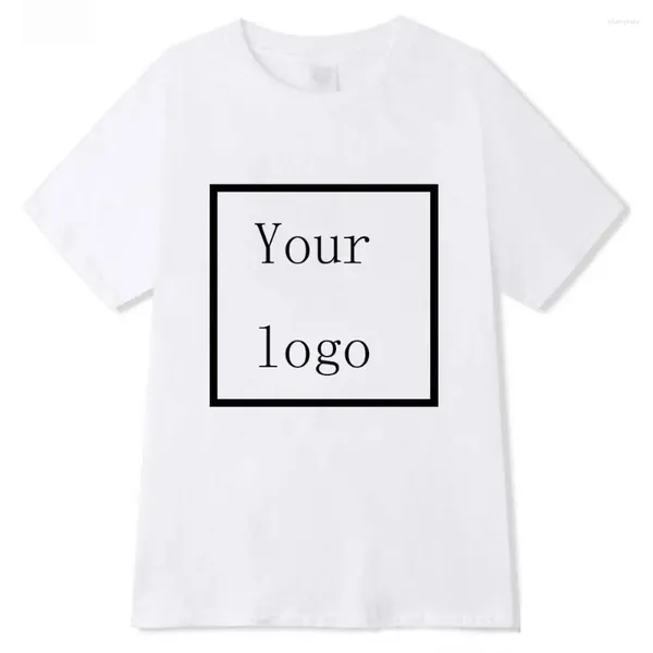 Camiseta masculina personalizada camiseta diy logotipo imagem impressão roupas personalizadas camisetas casuais tamanho Xs-4Xl