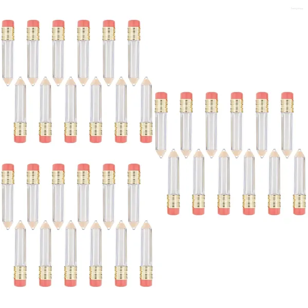 Bottiglie di stoccaggio 36 pezzi di lucidalabbra trasparenti contenitori vuoti per lucidalabbra riutilizzabili sfusi tubi carini da viaggio