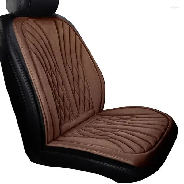 Araba koltuk kapakları Kapak Isıtmalı 3 Dişli Ayarlanabilir Otomatik Isıtma Pedi Çoğu 12-24V Otomobil Kamyonu RVS için Sıcak ve Rahat Sandalye
