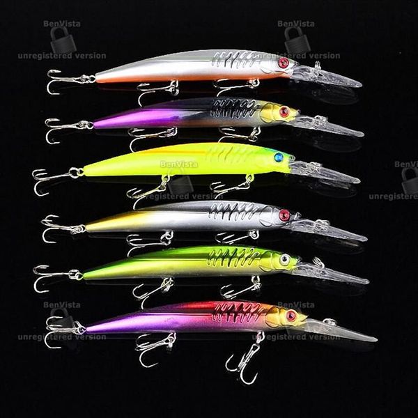 Продажа Minnow Laser Crankbait, рыболовная приманка 12, 5 г, 15 см, Longmouth Lip, большая игра, рыбалка, искусственные приманки из АБС-пластика2803