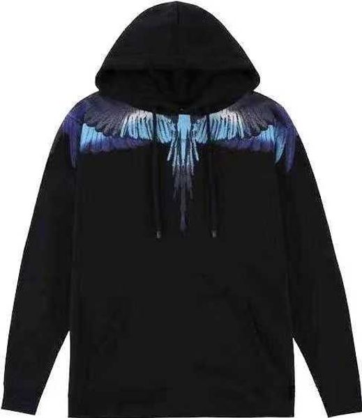 amp Sweatshirts Herren Hoodies Winter New Black Blue Wing Pullover mit Hut Rundhals Langarm und Damen Loose Large Lovers Fashion