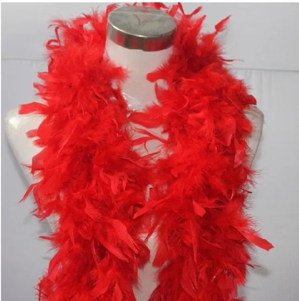 Rosa Chandelle Boa di piume 200cmpcs Avvolgere Burlesque Can Can Saloon Accessorio costume sexy Turchia Boa di piume di marabù Molti colori disponibili ZZ