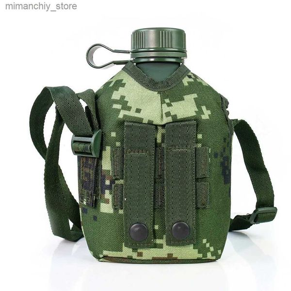 Wasserflasche Kett Aluminium Survival Hip Drinkware Flask Camping Weindeckel Wandern mit Bott Water Canteen Military Pot Army Outdoor Q231122