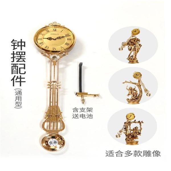 Orologi da parete Orologio da pavimento Accessori a pendolo Stile europeo Soggiorno Tavolo Movimento Quarzo verticale Parti240P