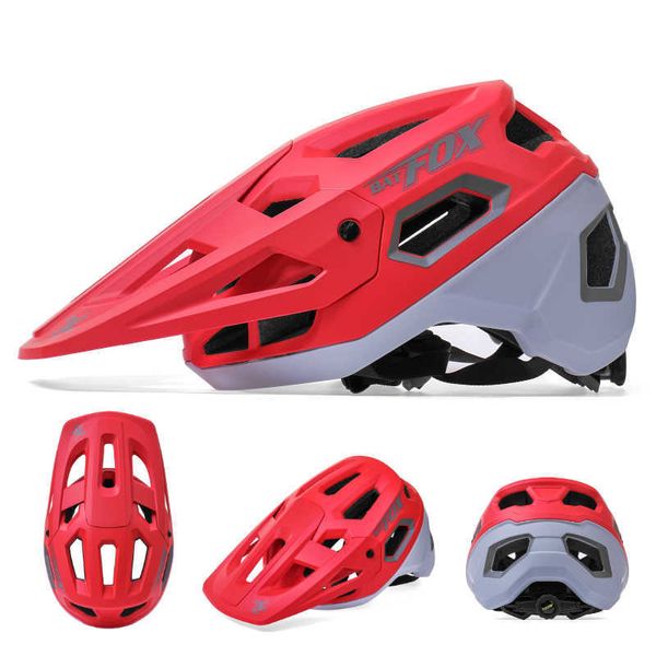 Capacetes de ciclismo Capacetes de bicicleta Batfox Ciclismo Capacete de bicicleta de montanha Offroad Capacetes de skate Hard Hard Hard Hard Helmet Men Bike Helmet J230422