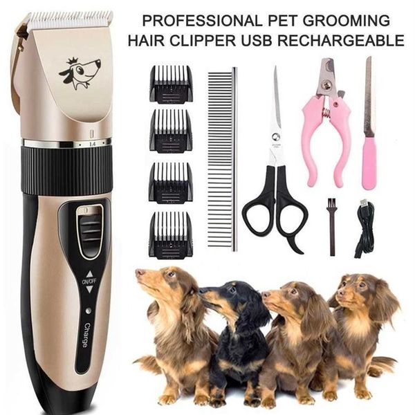 Profissional cão de estimação aparador de pêlos clipper animal grooming clippers gato pata garra cortador de unhas máquina barbeador elétrico scissor228u