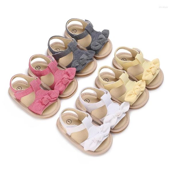 Sandálias 0-18 meses bebê meninas ventilar antiderrapante rubbe leve antiderrapante confortável sapatos de caminhada para nascido infantil verão