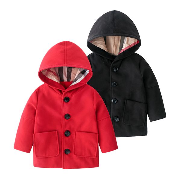 Giacche a vento per bambini Bambini Primavera Autunno Cappotti con cappuccio Ragazzi Ragazze Abbigliamento Nuova moda Capispalla BH134