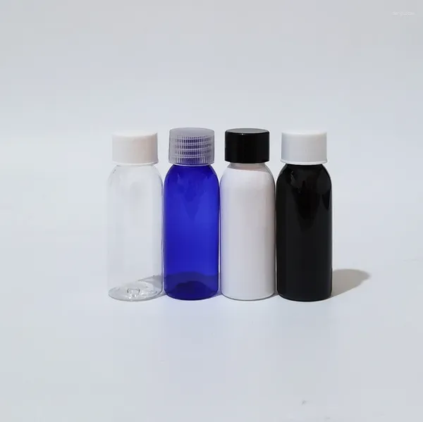 Aufbewahrungsflaschen 50 stücke 30 ml Kunststoff Schraubverschluss für Körperlotion Flüssigkeit Nachfüllbare Waschmittel Pet Makeup Container Kosmetik