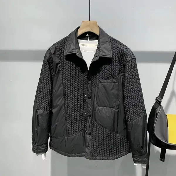 Männer Jacken Jacke Japanische Mode Freizeit Design Gefühl Weizen Patchwork Mantel Herbst Winter 2023 Hohe Qualität Dünne Baumwolle