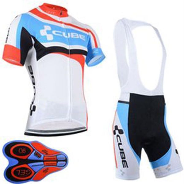 CUBE Team Ropa Ciclismo Atmungsaktives Herren-Radsport-Kurzarmtrikot und Shorts-Set Sommer-Straßenrennen-Bekleidung Outdoor-Fahrrad Uni2676