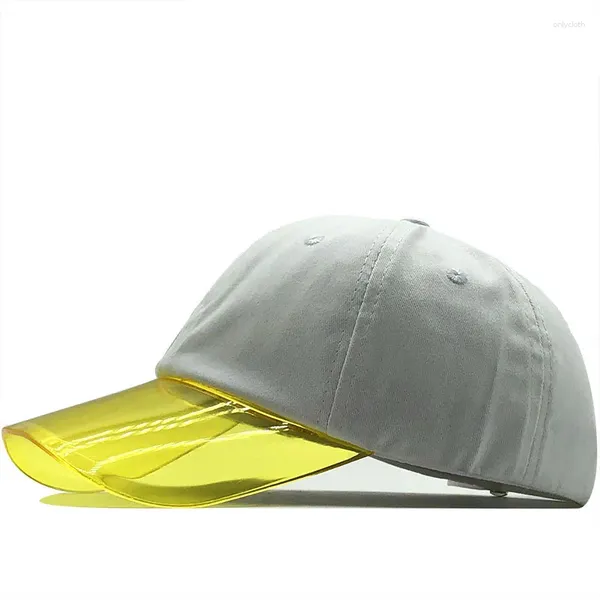 Ballkappen Basball Cap Mann Baumwolle Patchwork Transparente Krempe Hut Frau Casual Snapback Outdoor Sport Sonnencreme Retro Knochen Hüte