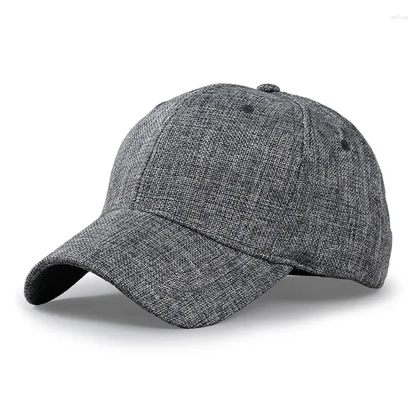 Бейсбольные кепки большого размера XXL из искусственного льна для мужчин и женщин, дышащая тканая большая шапка для папы, структурированная спортивная кепка для большой головы, 56-59 см, 60-65 см