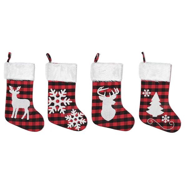 Noel Asma Kolye Santa Snowman Tree Christmas Stocking Hediye Ambalaj Çantası Yeni Yıl