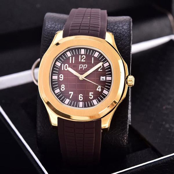 AAA PP RESPOSTA A RESPOSTA MECÂNICA DE HILHAÇÃO MECÂNICA MENS VISTO DE LUZULO ETA Relógios automáticos Calendário Display Fine Steel Sapphire Watches Watches Box Box Grenade Watch