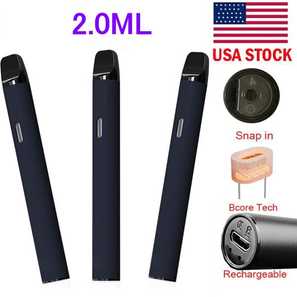 50 pçs / lote 2ml descartável Vape Pen Pod Dispositivo Bobinas de Cerâmica sem chumbo 350mAh Bateria Recarregável Vazia Canetas Vaporizador OEM Personalizar Modelo Disponível D11