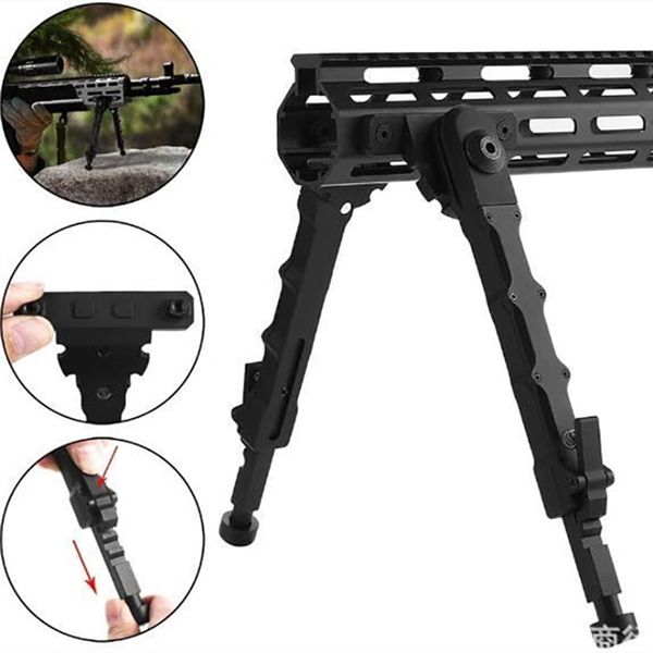 Hots Mlok v9 split M-LOK treppiede tattico bipiede staffa metallica fucili da caccia giocattoli treppiedi telescopici