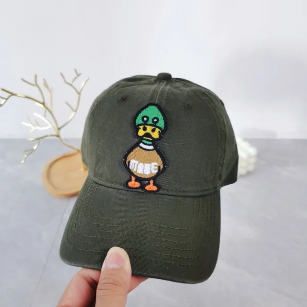 Ballkappen Frosch Drift Streetwear Mode Markenqualität HUMAN MADE Ente Stickerei Spleißen Baseballmütze für Männer Unisex 8 Farben