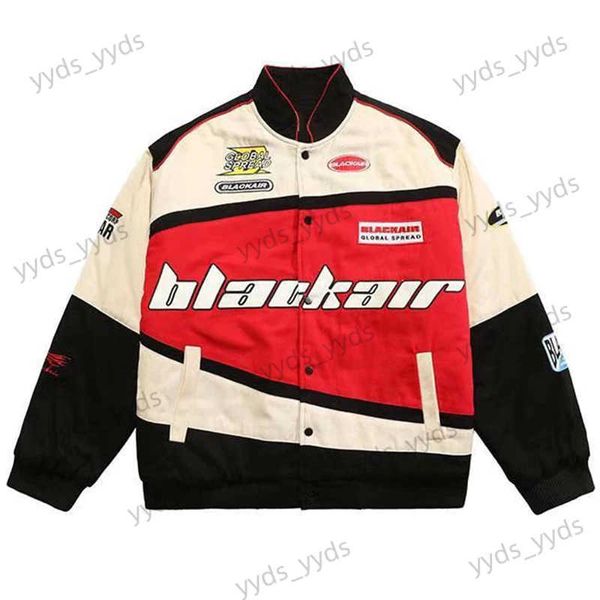 Jaquetas masculinas retro streetwear motocicleta jaquetas de beisebol homens harajuku carta bordado retalhos casacos casuais solto jaqueta varsity unisex t231123