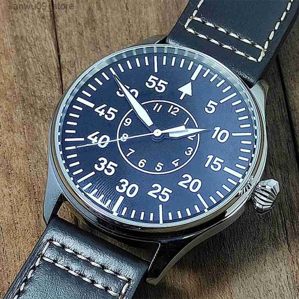 Relógios de pulso Vakuy Mecânico Relógio Militar Alemão B-Uhr Pilot Seagull ST3601 Gooseneck Duas Mãos Forte Luminoso 41mmQ231123