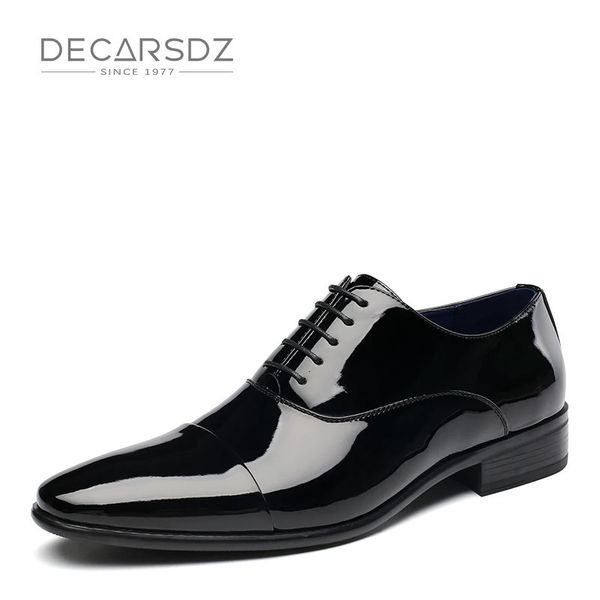 Zapatos de vestir DECARSDZ Zapatos formales para hombre, zapatos de esmoquin de verano, zapatos de vestir de boda de oficina originales de cuero de alta calidad a la moda para hombre 231123