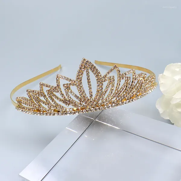 Fermagli per capelli ZANLLOY Moda Strass Principessa Corona Matrimonio Prom Accessori Diademi nuziali Festa di compleanno Copricapo Regali