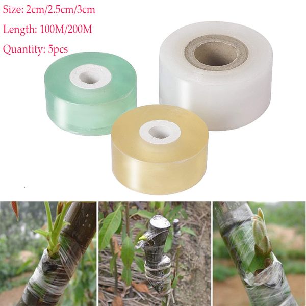 Altri strumenti da giardino 5roll larghezza 2cm25cm 3 cm Tree di frutta Innesto Membrana Membrana Film per giardino estese Piante di giardino Protezione Nastro Nursery Authesive 230422